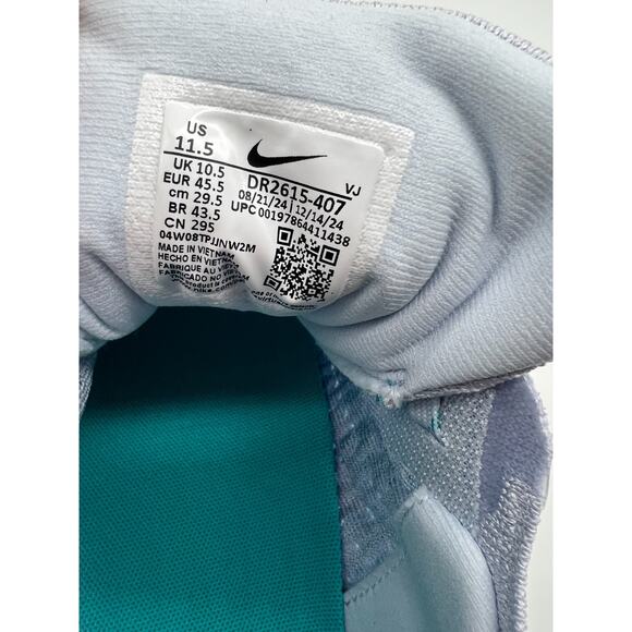 Nike ZoomX Invincible Run 3 Running Men's 11.5 Blue Tint DR2615-407 New - Picture 12 of 16